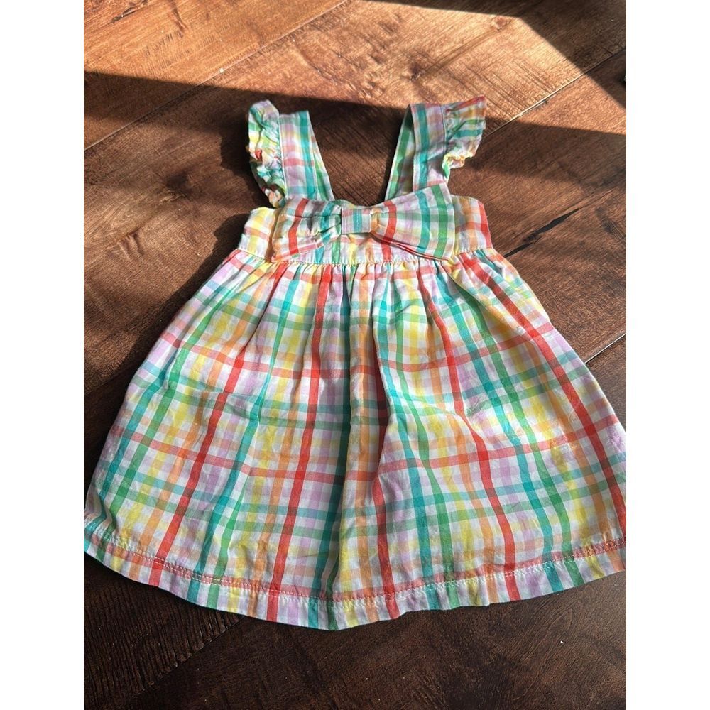 Rufflebutts ruffle butts plaid‎ pastel Easter dress 3-6